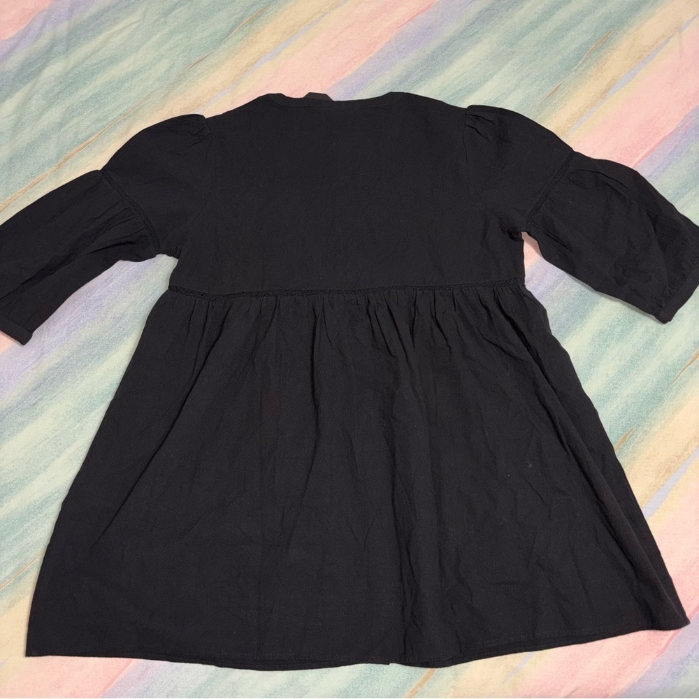 NWT Disturbia Marigold Cotton Button Up Smock Mini Dress US 10 - Picture 9 of 10